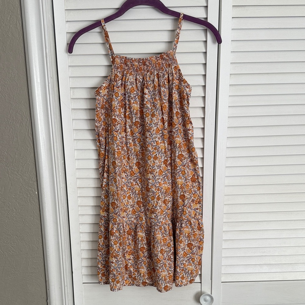 Old Navy Orange Floral Dress